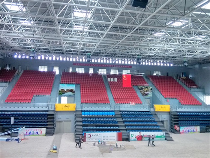 敦煌电厂体育馆网架加工